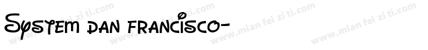 System dan francisco字体转换